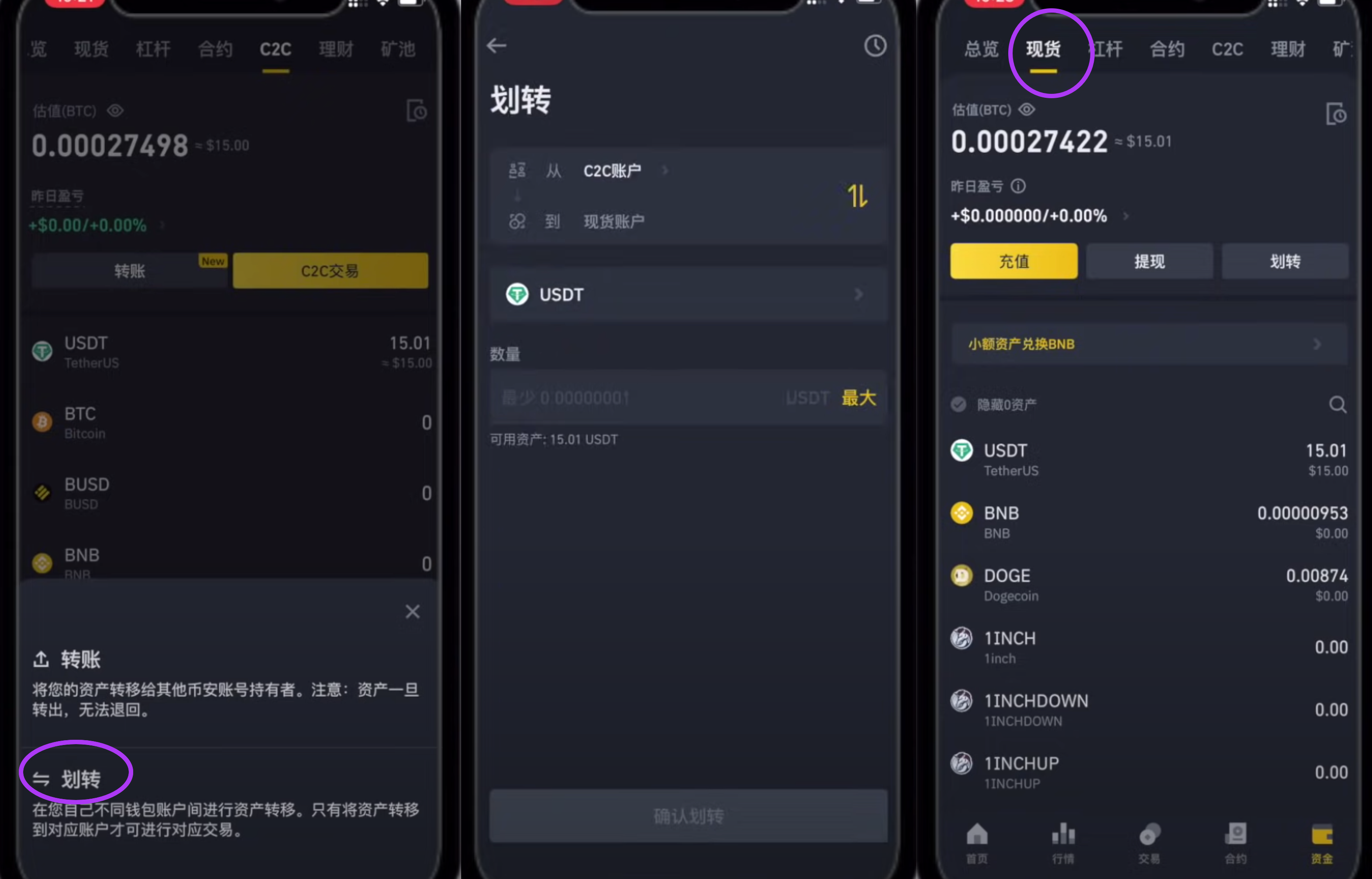 Step6: Confirm transfer