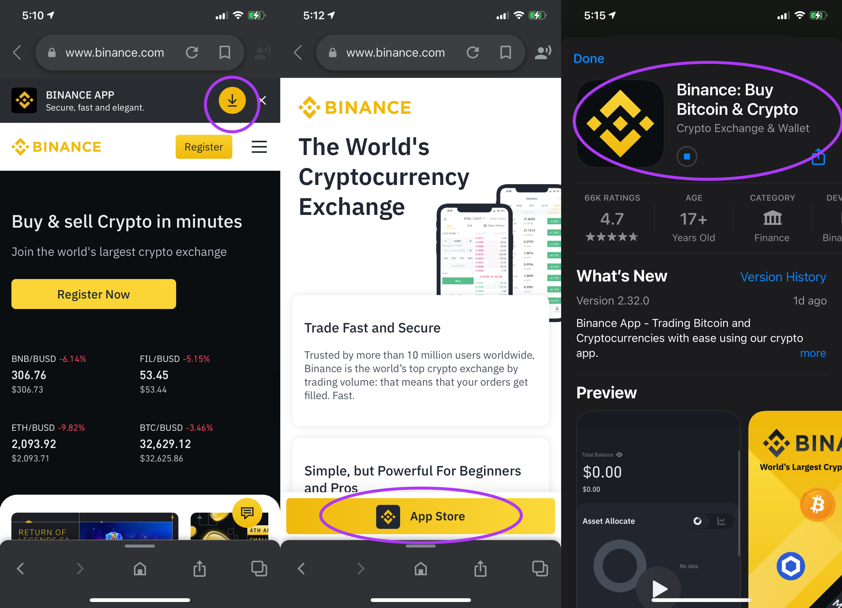 Step2: Download Mobile App Download-App