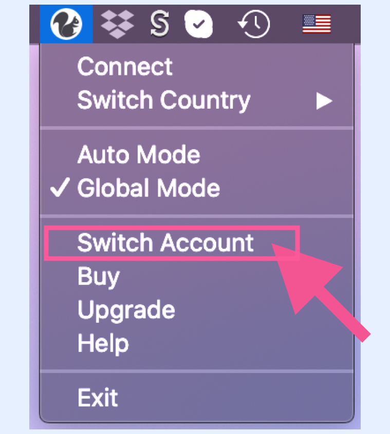 SquirrelVPN switch account SquirrelVPN switch account